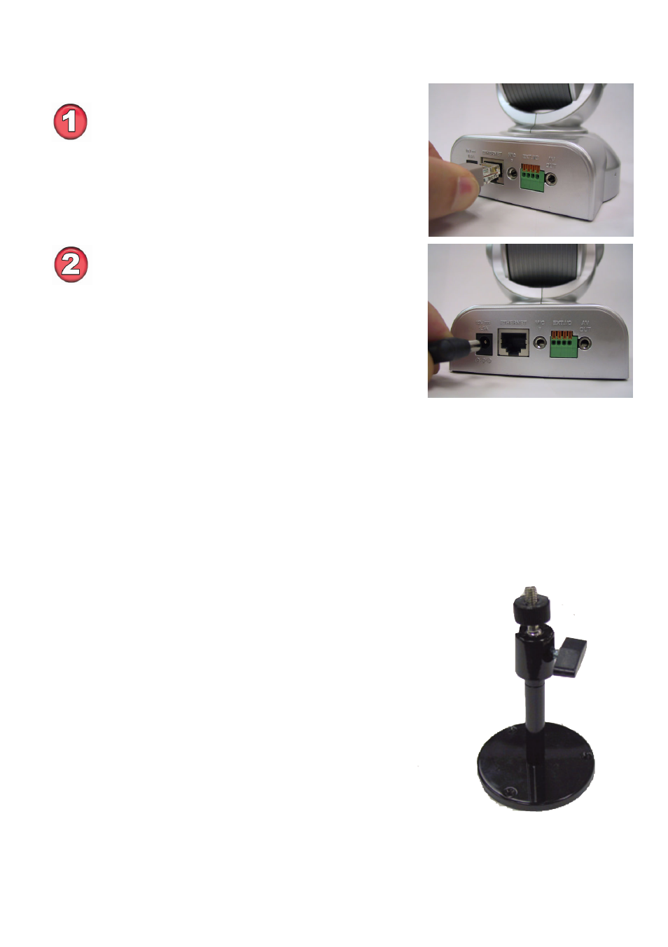 Hardware installation, Attaching the internet camera to the camera stand | D-Link SECURICAM NETWORK DCS-5300 User Manual | Page 9 / 143