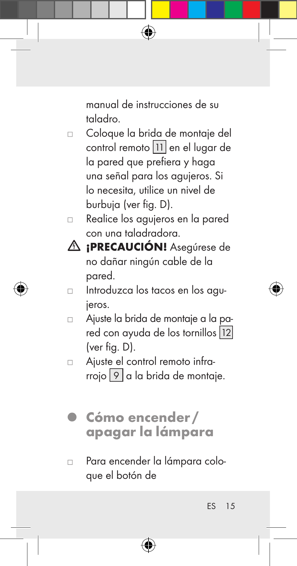 Cómo encender / apagar la lámpara | Livarno Z31206A User Manual | Page 15 / 84