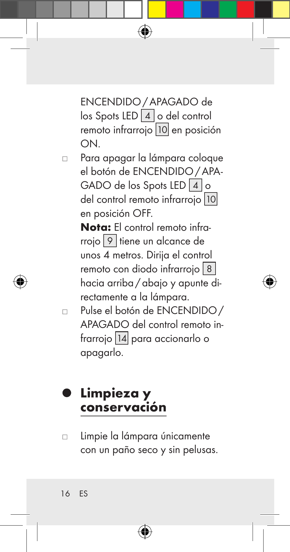 Limpieza y conservación | Livarno Z31206A User Manual | Page 16 / 84
