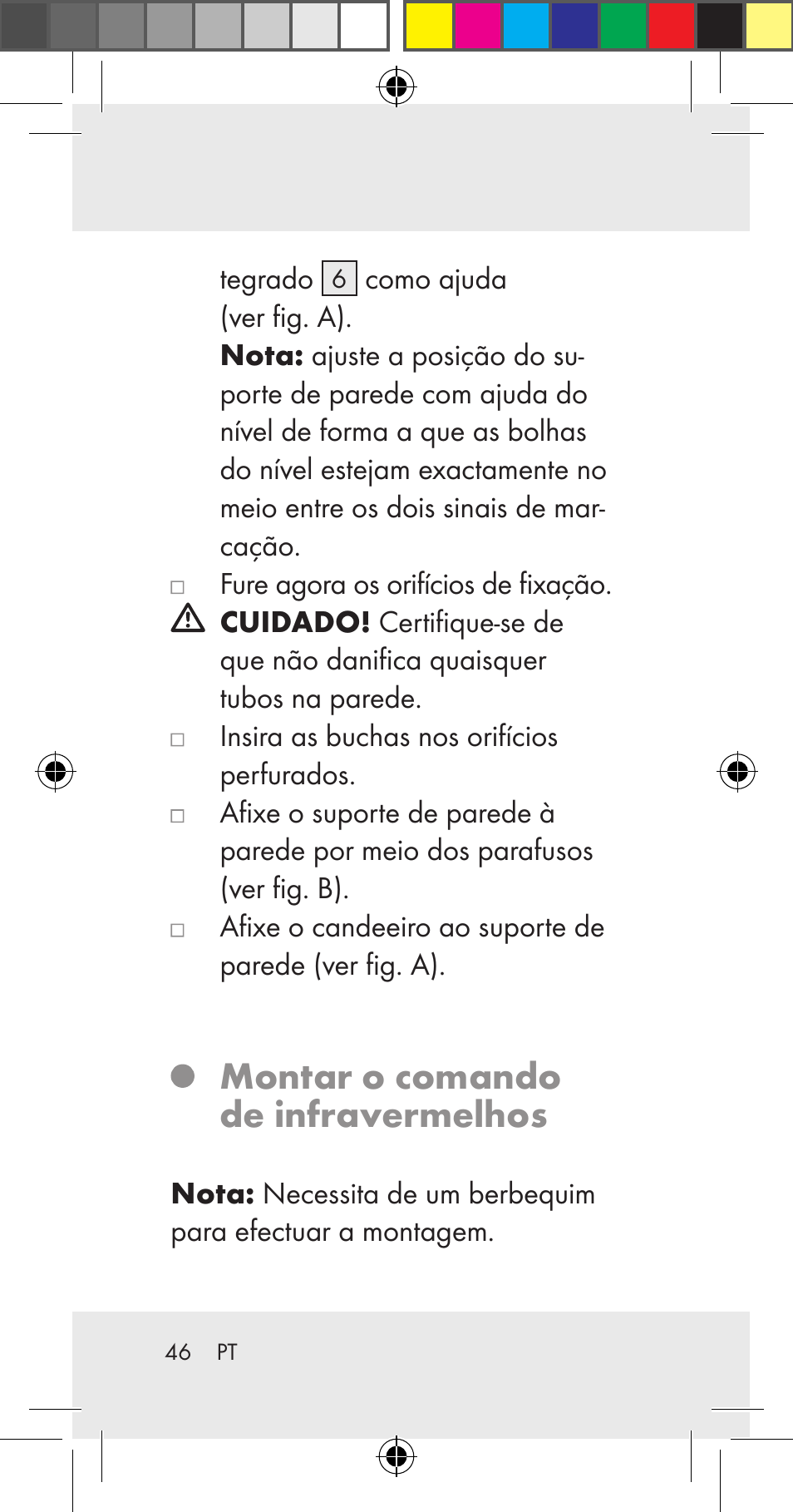 Montar o comando de infravermelhos | Livarno Z31206A User Manual | Page 46 / 84