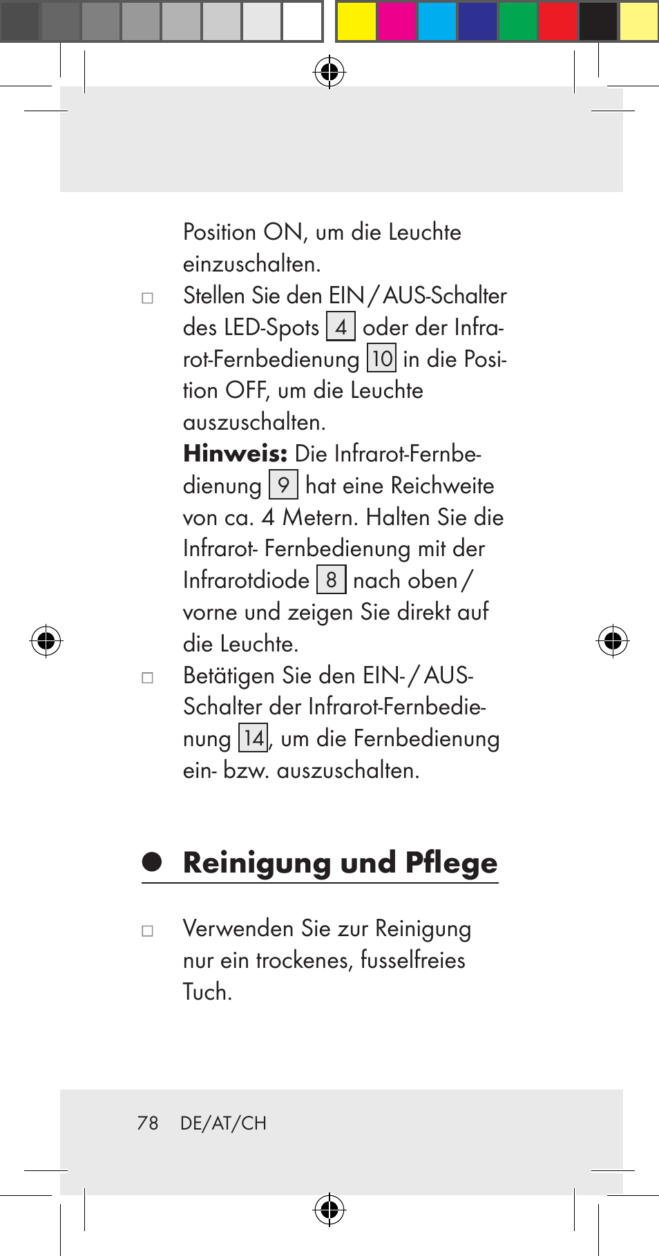 Reinigung und pflege | Livarno Z31206A User Manual | Page 78 / 84