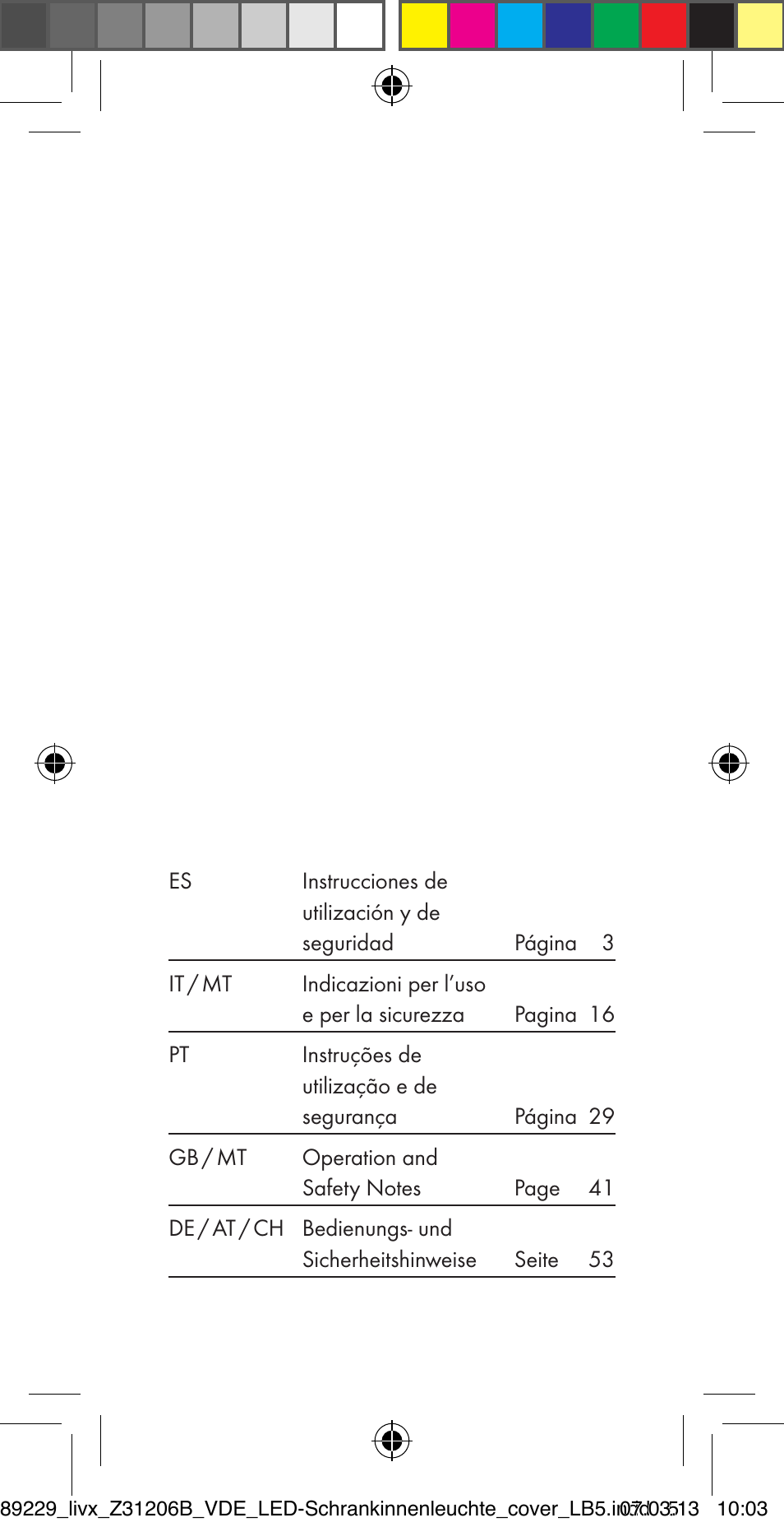 Livarno Z31206B User Manual | Page 2 / 69