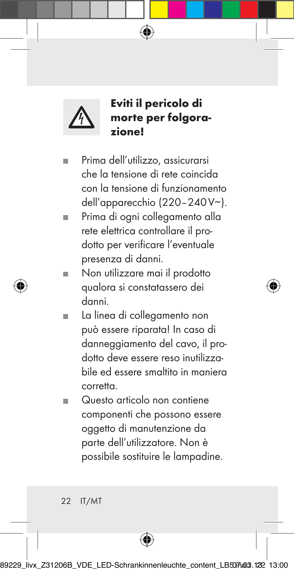 Livarno Z31206B User Manual | Page 22 / 69