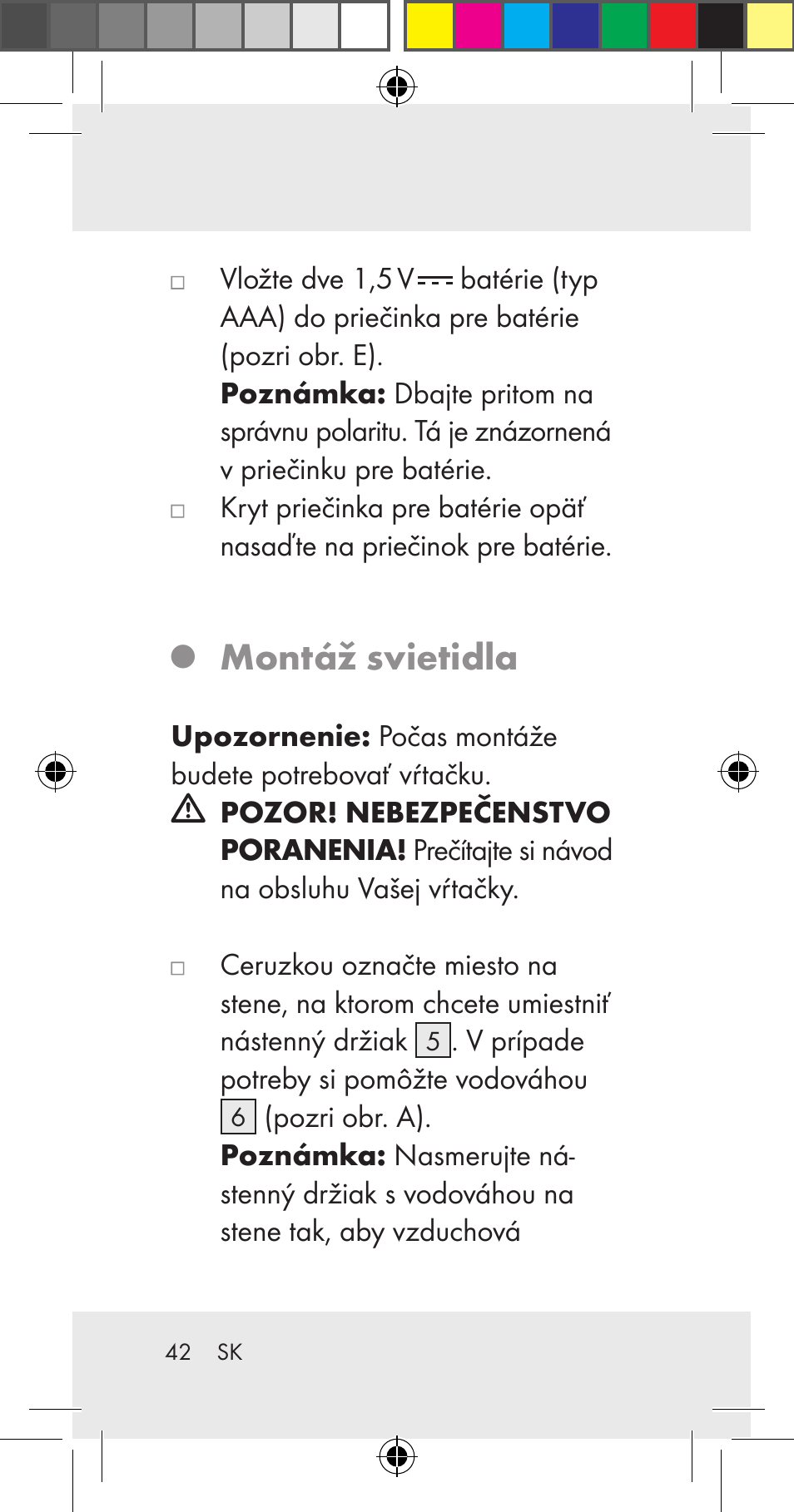 Montáž svietidla | Livarno Z31206A User Manual | Page 42 / 67