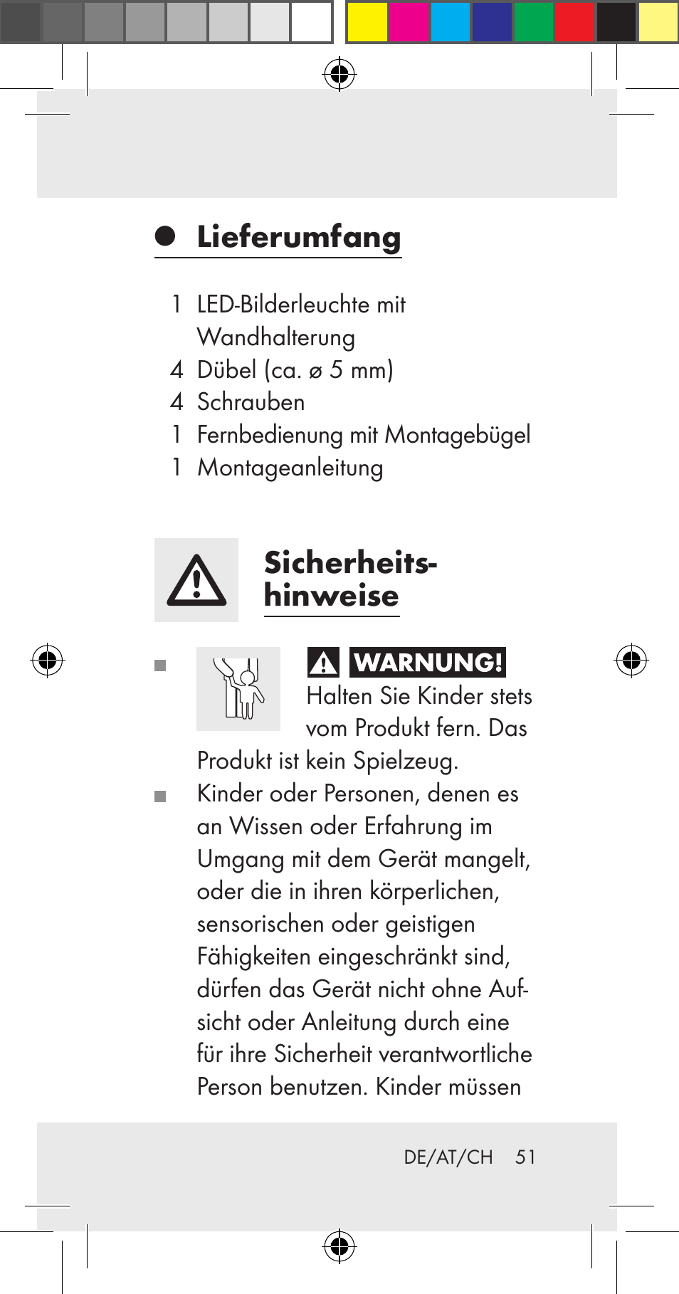 Lieferumfang, Sicherheits- hinweise | Livarno Z31206A User Manual | Page 51 / 67