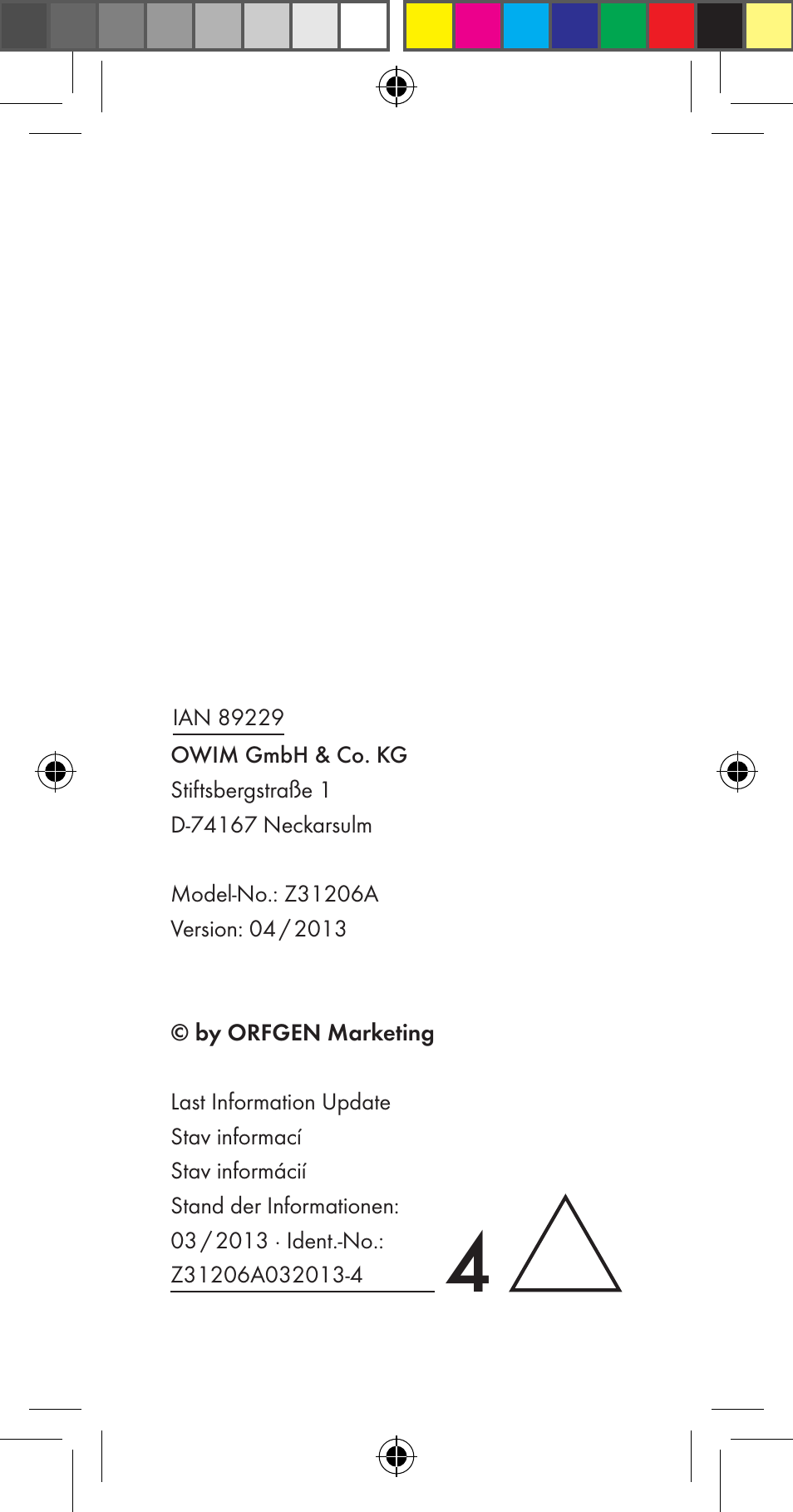 Livarno Z31206A User Manual | Page 67 / 67