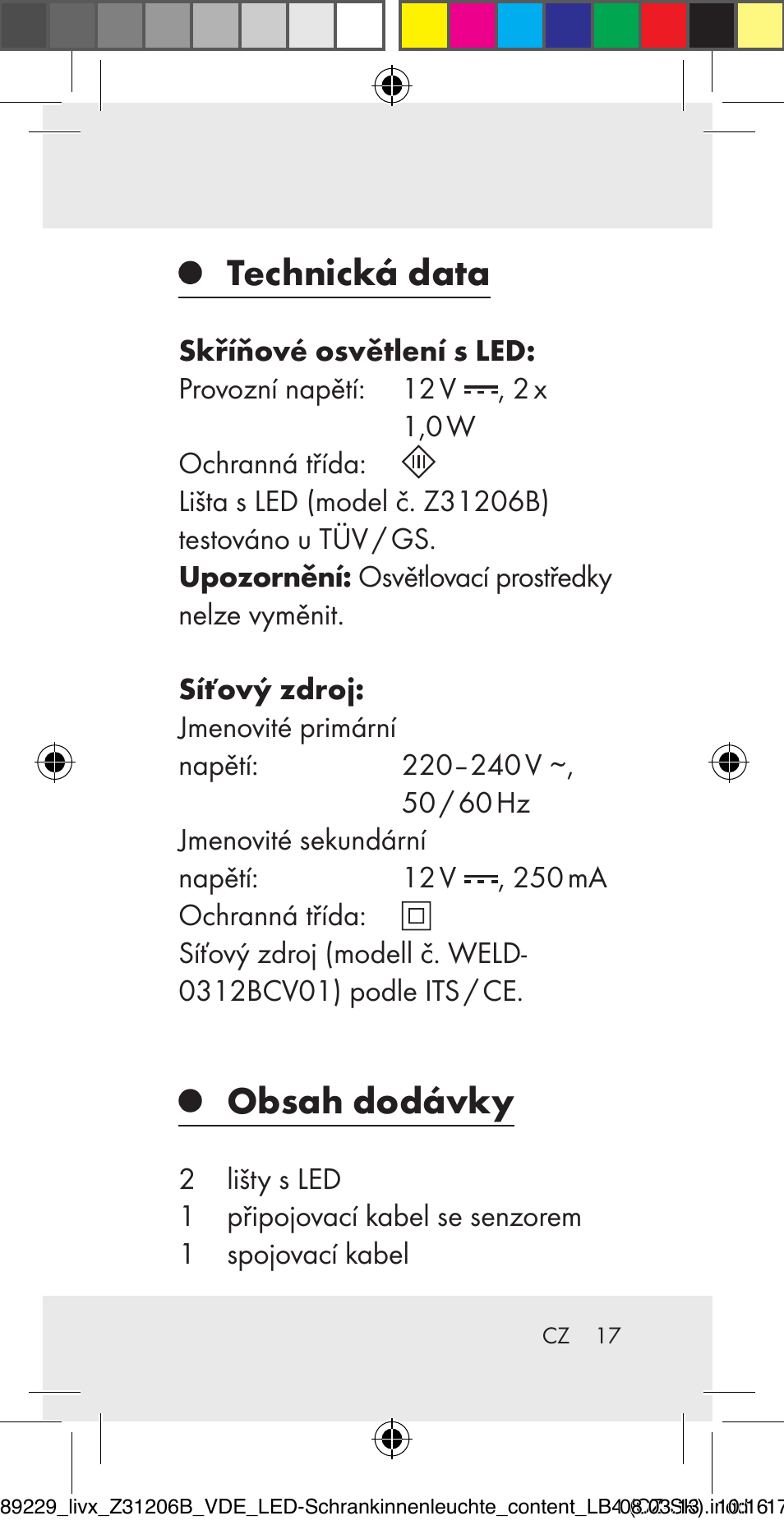 Livarno Z31206B User Manual | Page 17 / 55