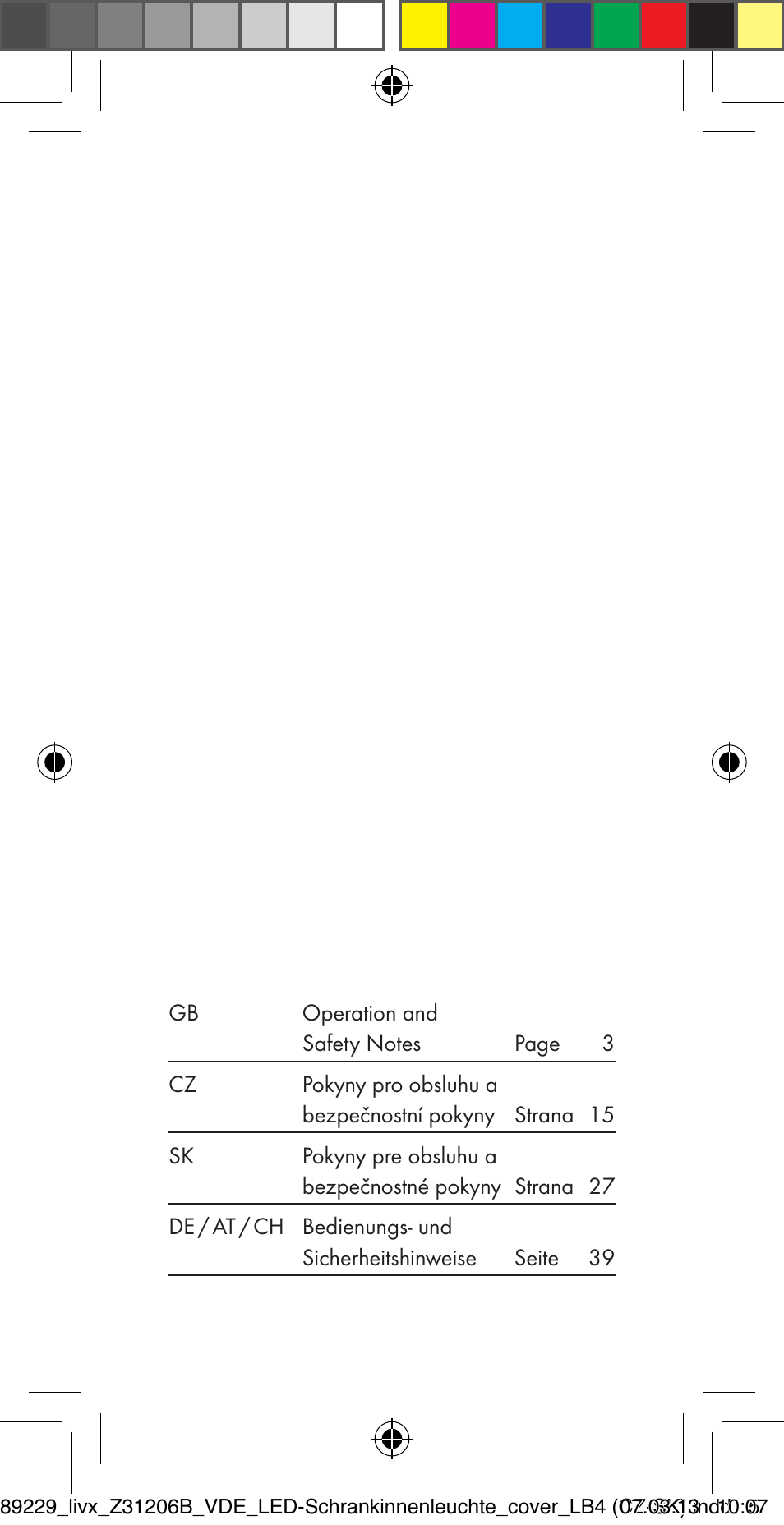 Livarno Z31206B User Manual | Page 2 / 55
