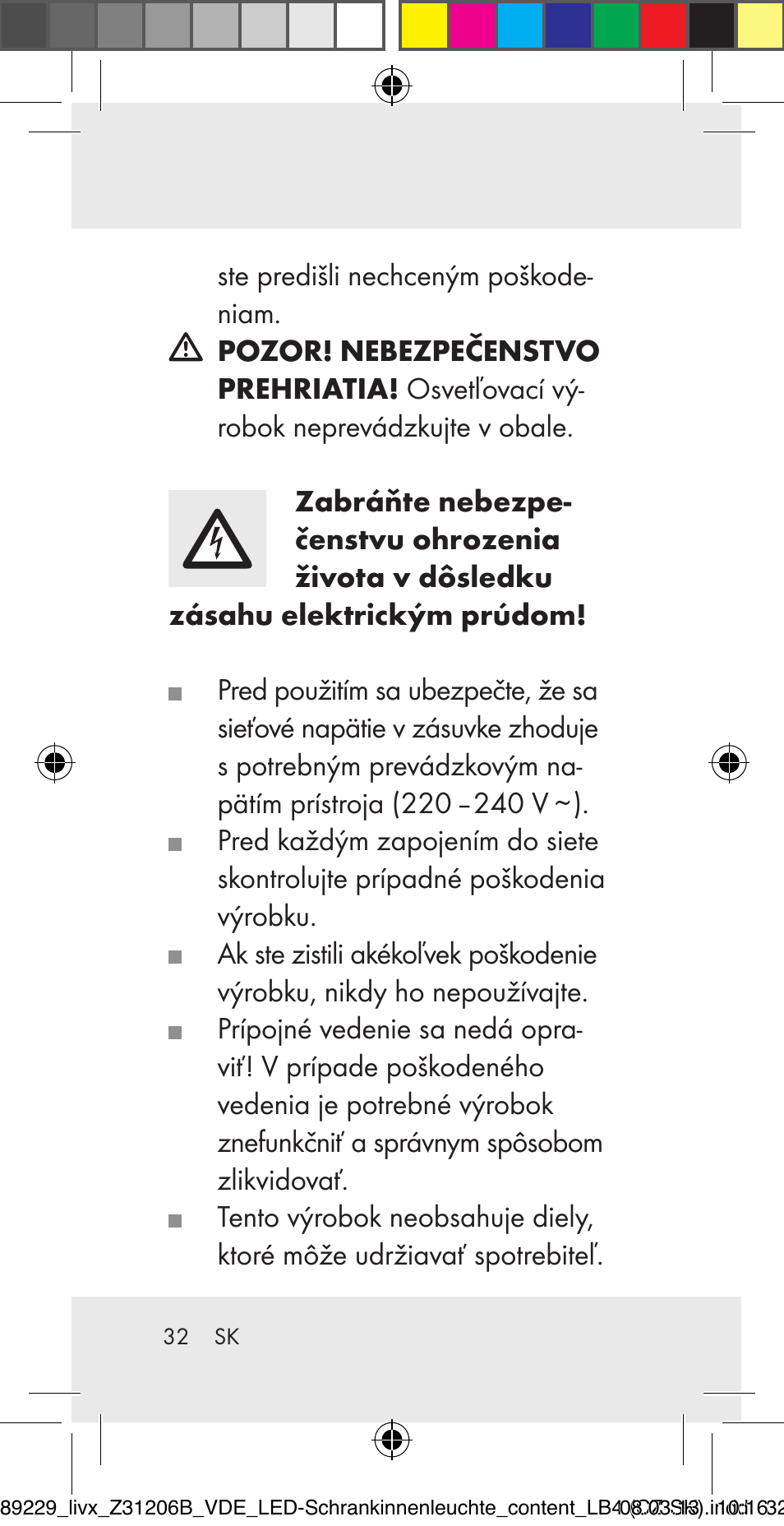 Livarno Z31206B User Manual | Page 32 / 55