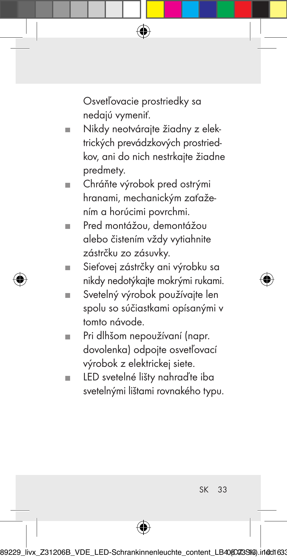 Livarno Z31206B User Manual | Page 33 / 55