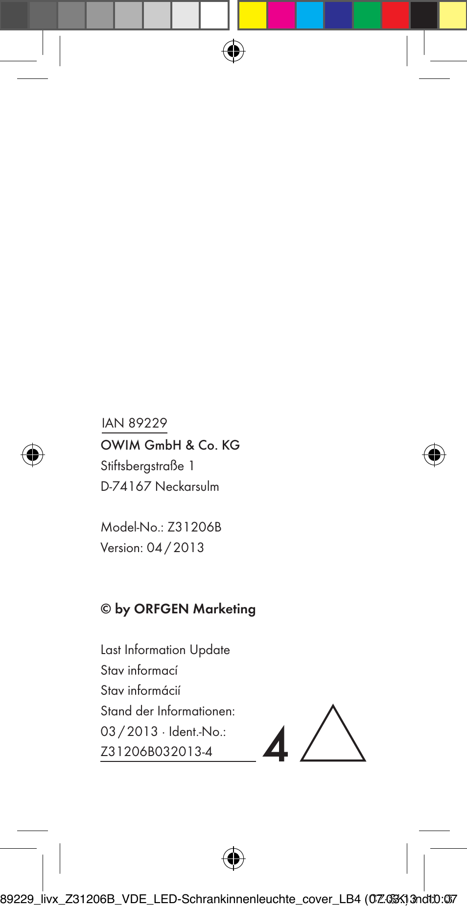 Livarno Z31206B User Manual | Page 55 / 55