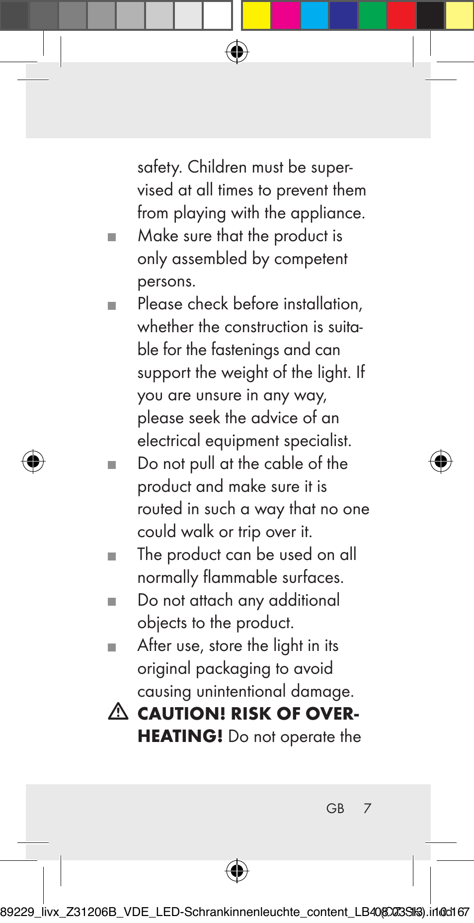Livarno Z31206B User Manual | Page 7 / 55