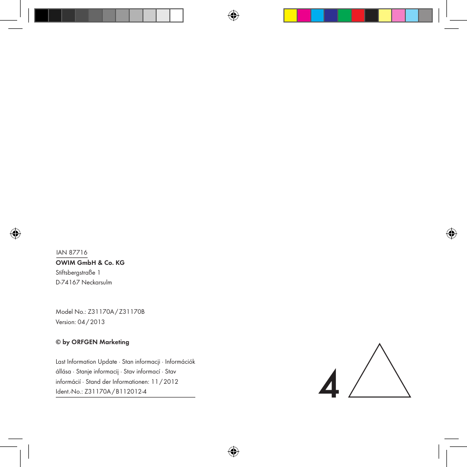 Livarno Z31170A Z31170B User Manual | Page 26 / 26