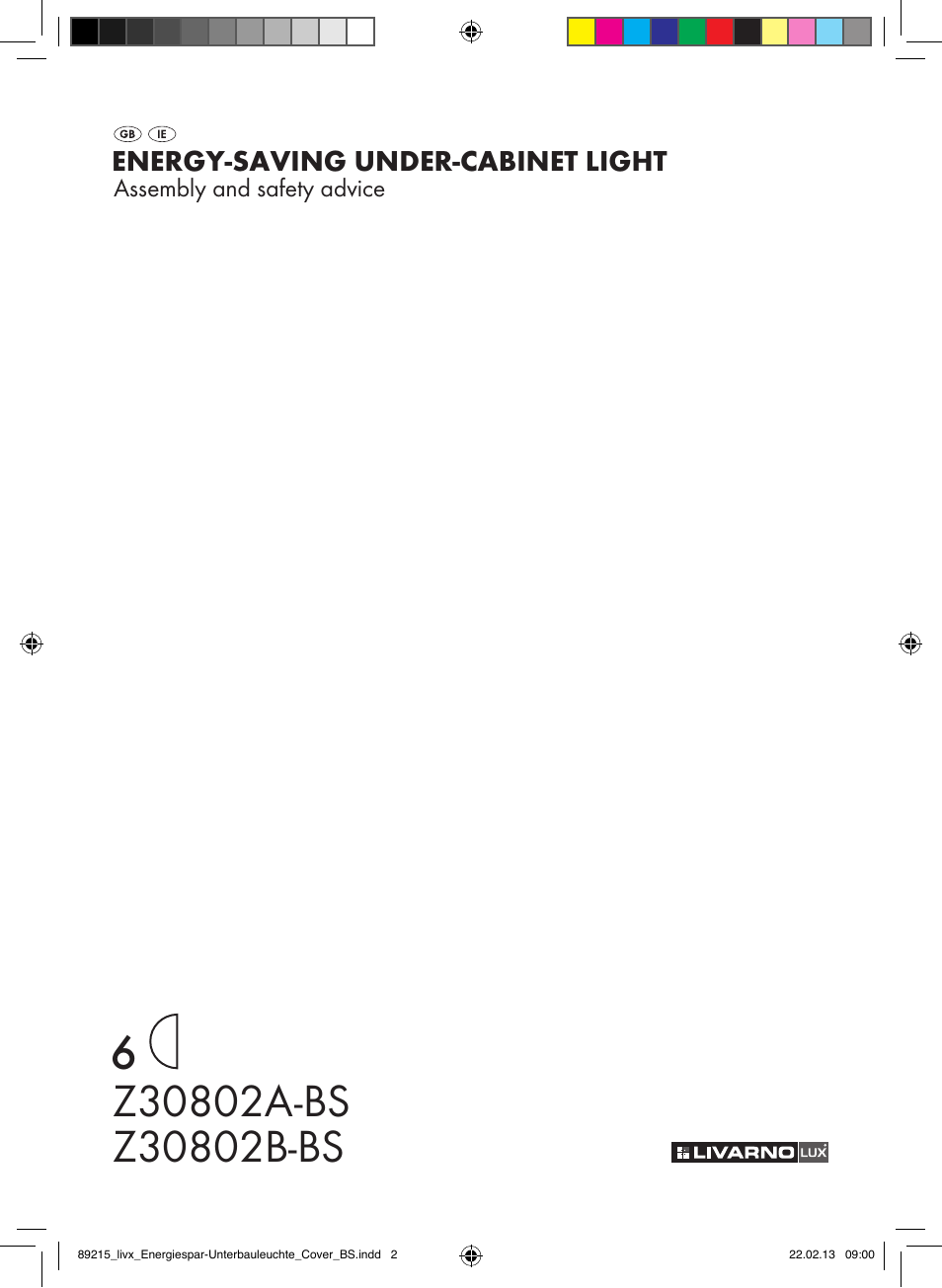 Livarno Z30802A-BS Z30802B-BS User Manual | 9 pages