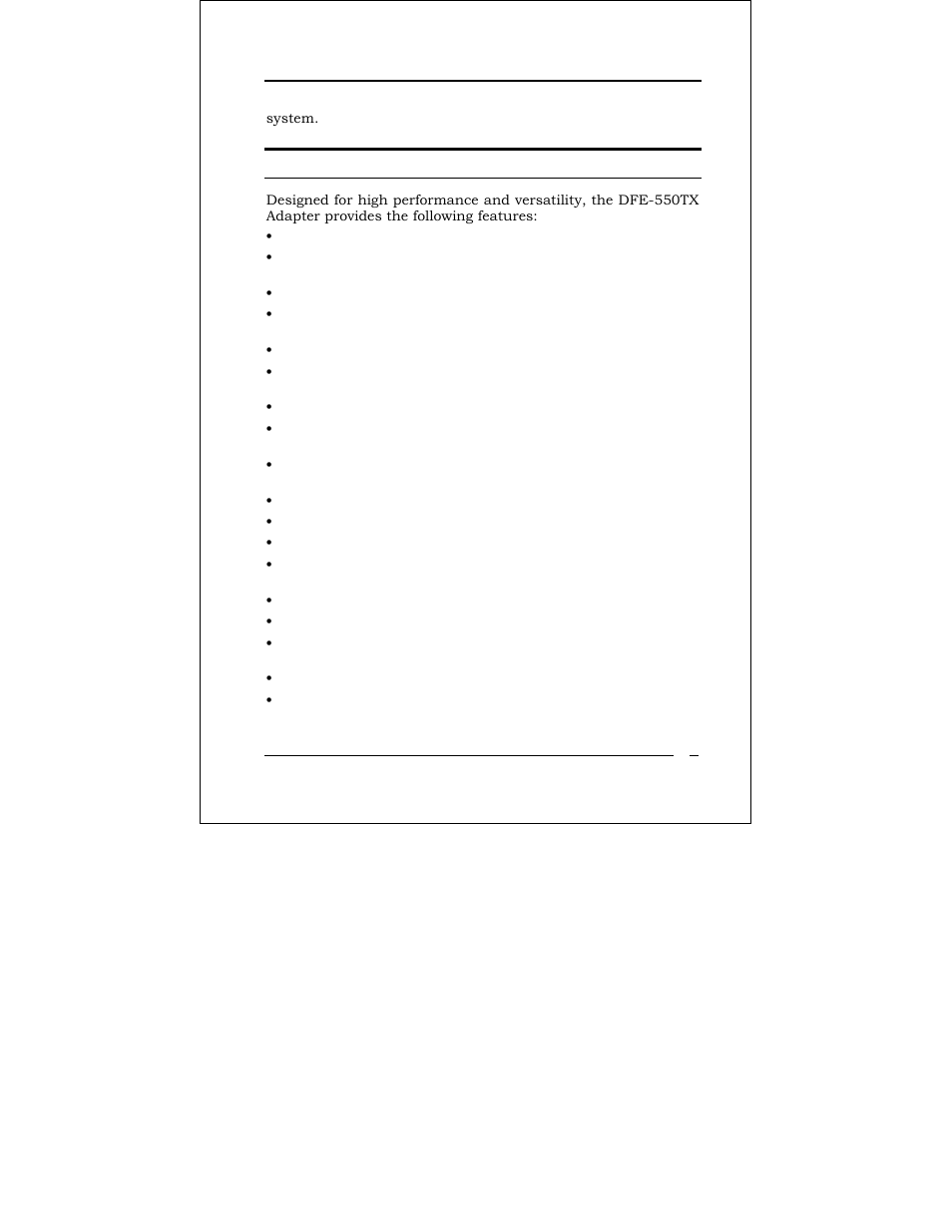 Product features | D-Link DFE-550TX User Manual | Page 16 / 34