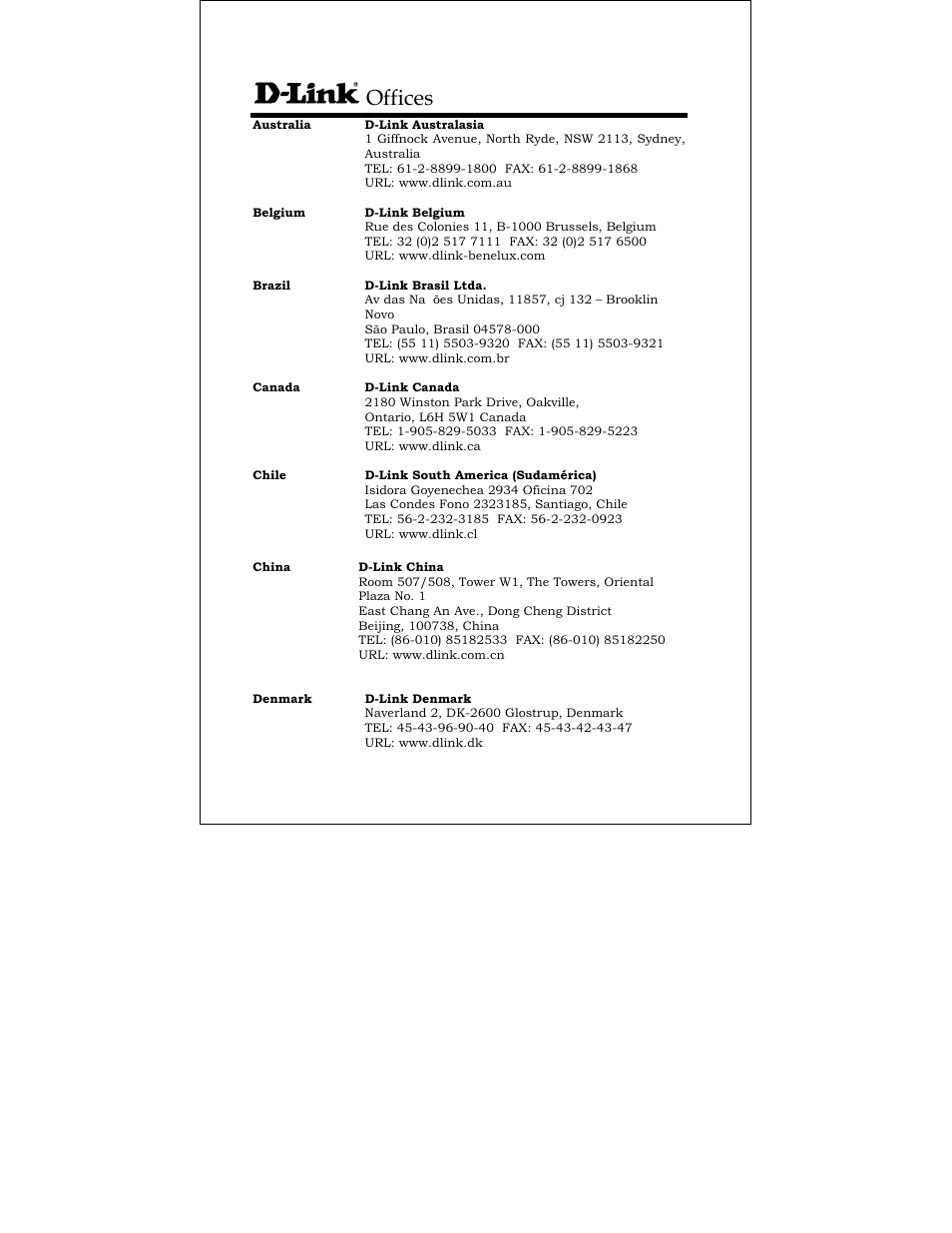Offices | D-Link DFE-550TX User Manual | Page 27 / 34