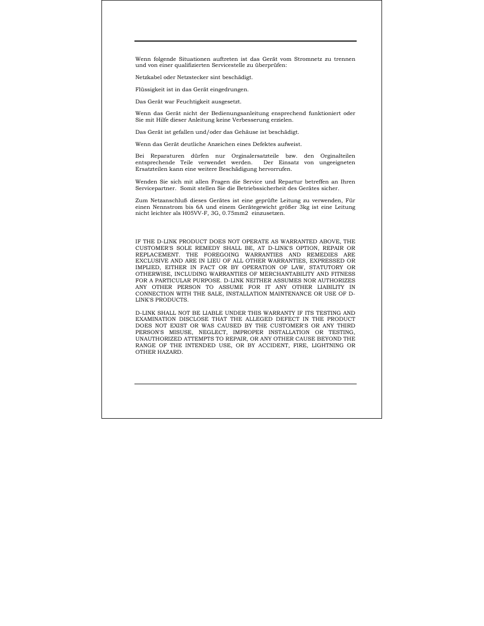 Warranties exclusive | D-Link DFE-550TX User Manual | Page 8 / 34