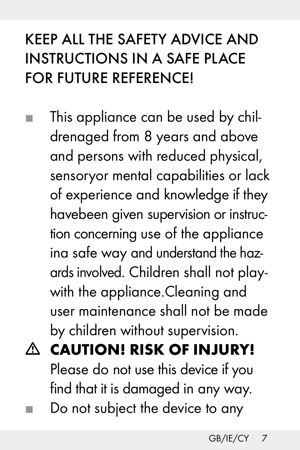 Livarno Z31499A-BS User Manual | Page 7 / 24