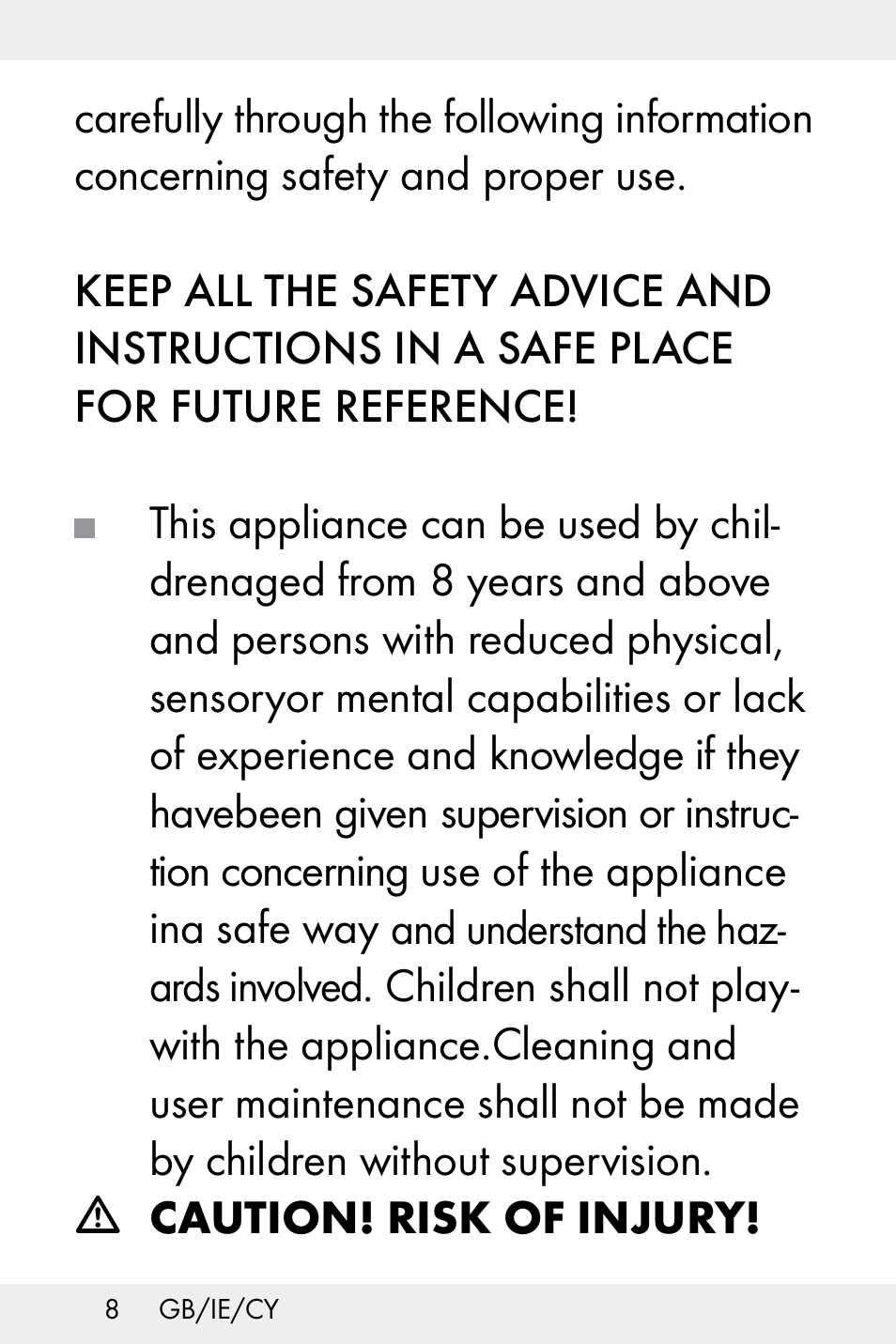 Livarno Z31499B-BS User Manual | Page 8 / 25