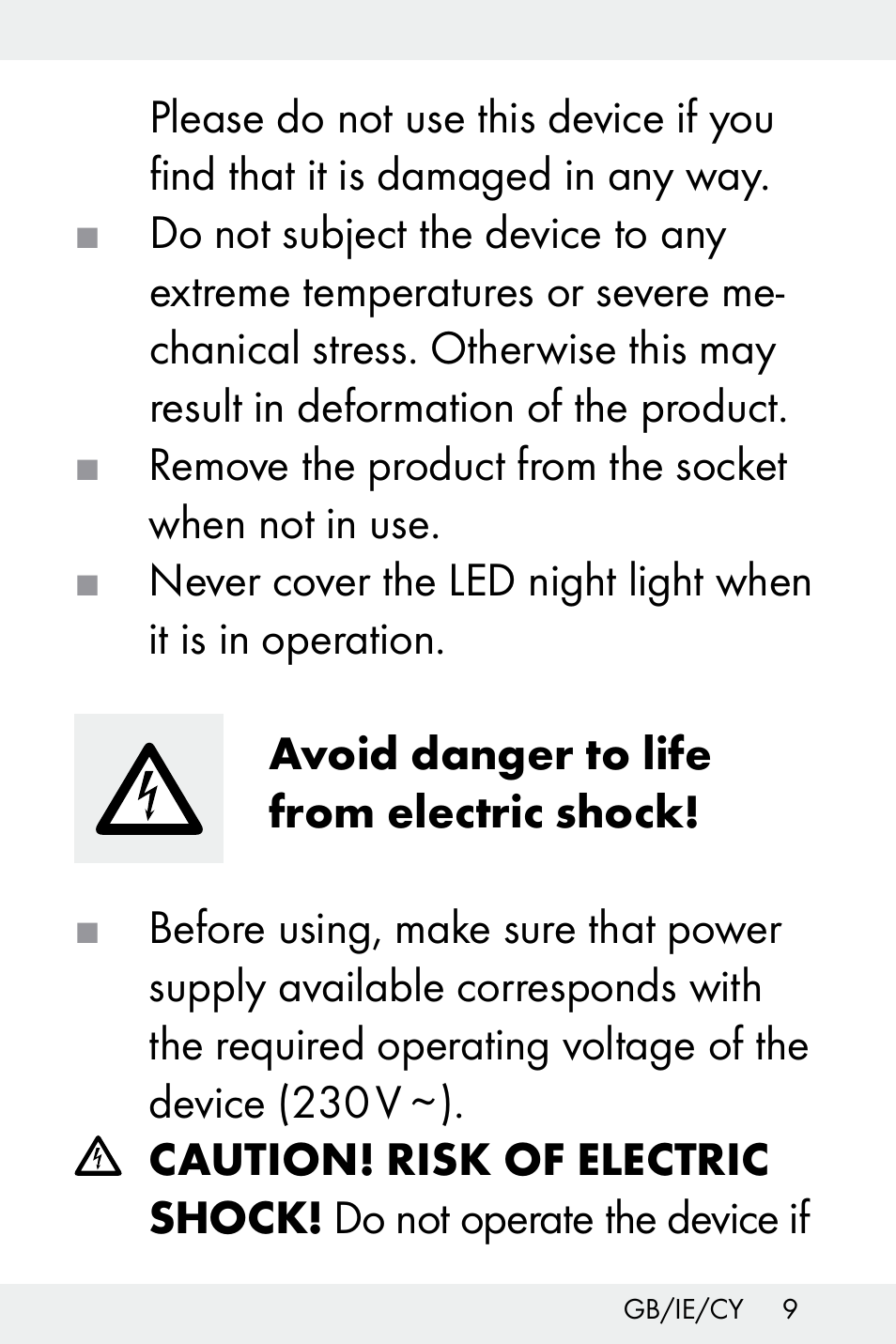 Livarno Z31499B-BS User Manual | Page 9 / 25