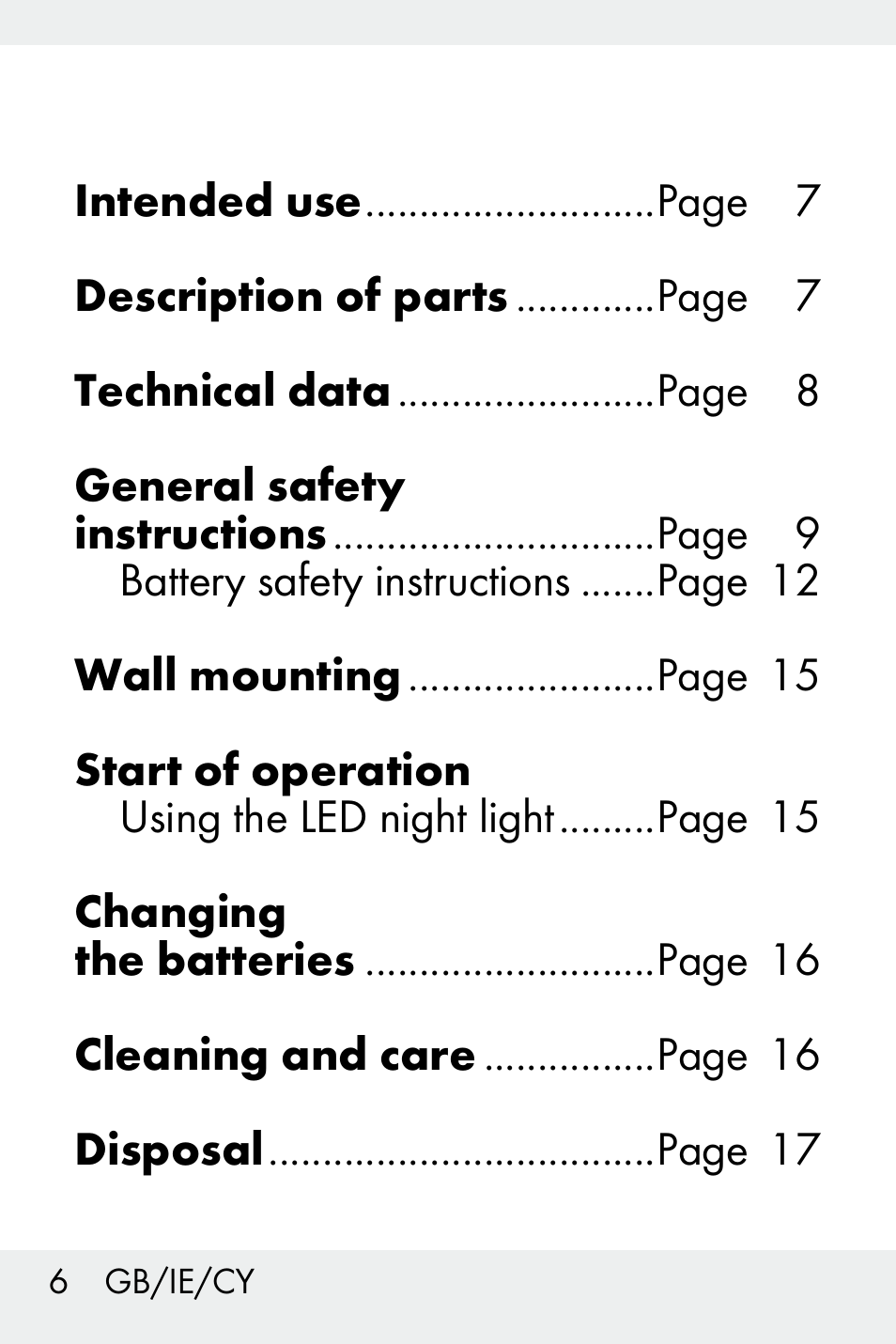 Livarno Z31499C User Manual | Page 6 / 36