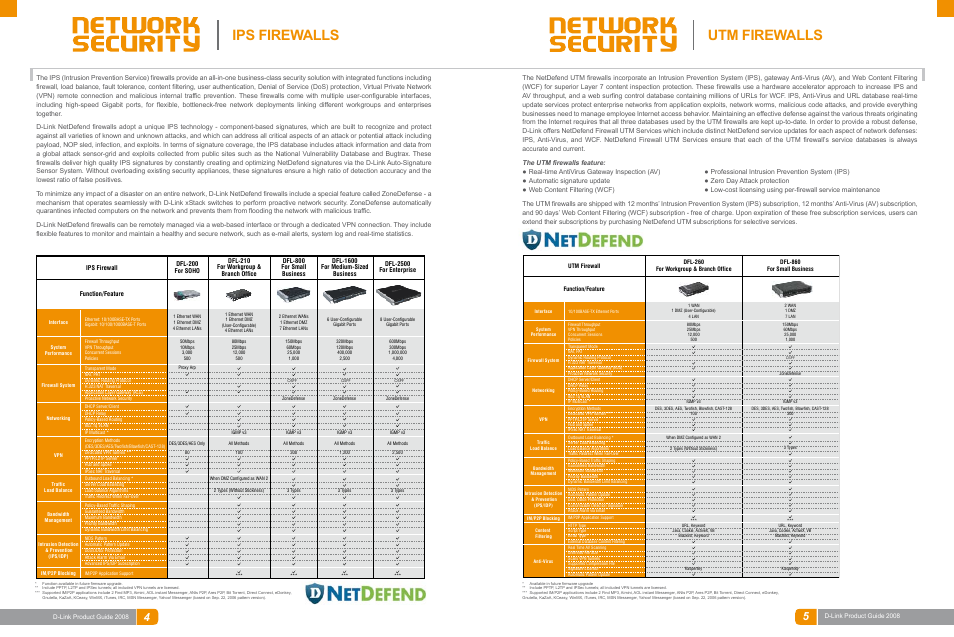 Ips firewalls, Utm firewalls | D-Link DAS-3324G User Manual | Page 23 / 55