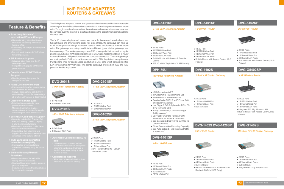 Broadband, Dvg-2101sp, Dvg-2001s | Dvg-5121sp, Dph-50u, Dvg-1401sp, Dvg-5102sp, Dvg-5401sp, Dvg-1102s, Dvg-5402sp | D-Link DAS-3324G User Manual | Page 6 / 55