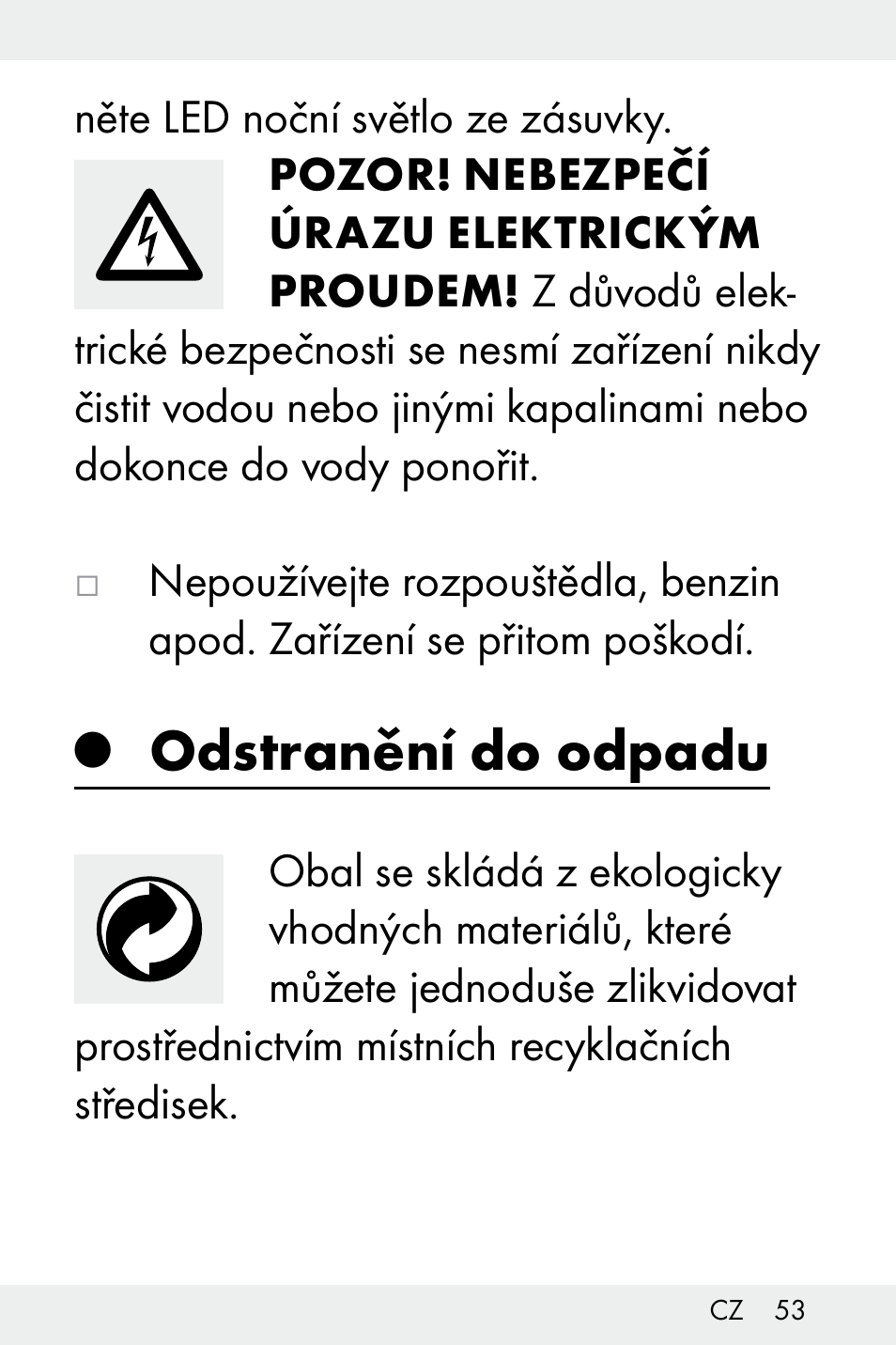 Odstranění do odpadu | Livarno Z31499B-BS User Manual | Page 53 / 75