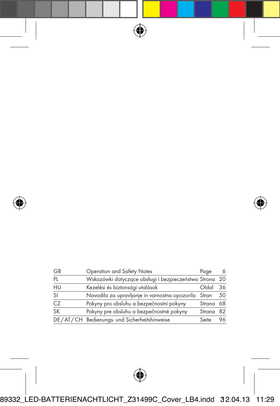 Livarno Z31499C User Manual | Page 2 / 111