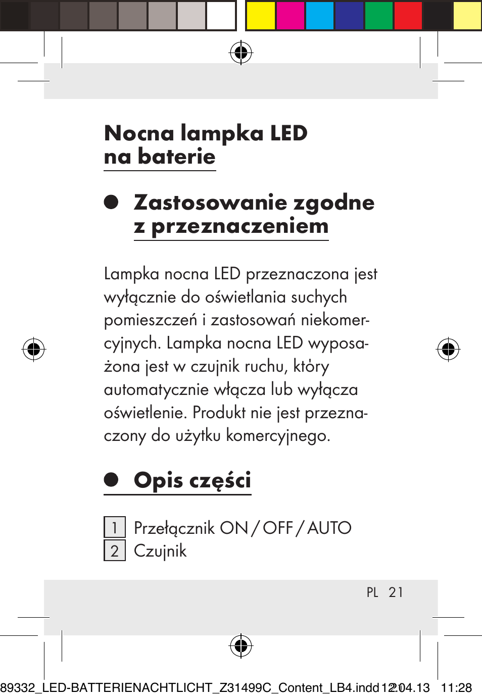 Opis części | Livarno Z31499C User Manual | Page 21 / 111