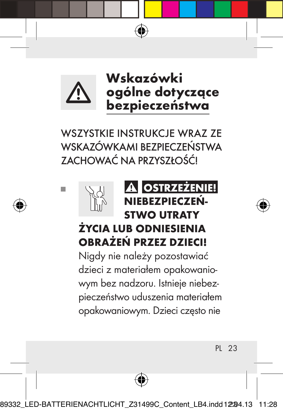 Wskazówki ogólne dotyczące bezpieczeństwa | Livarno Z31499C User Manual | Page 23 / 111