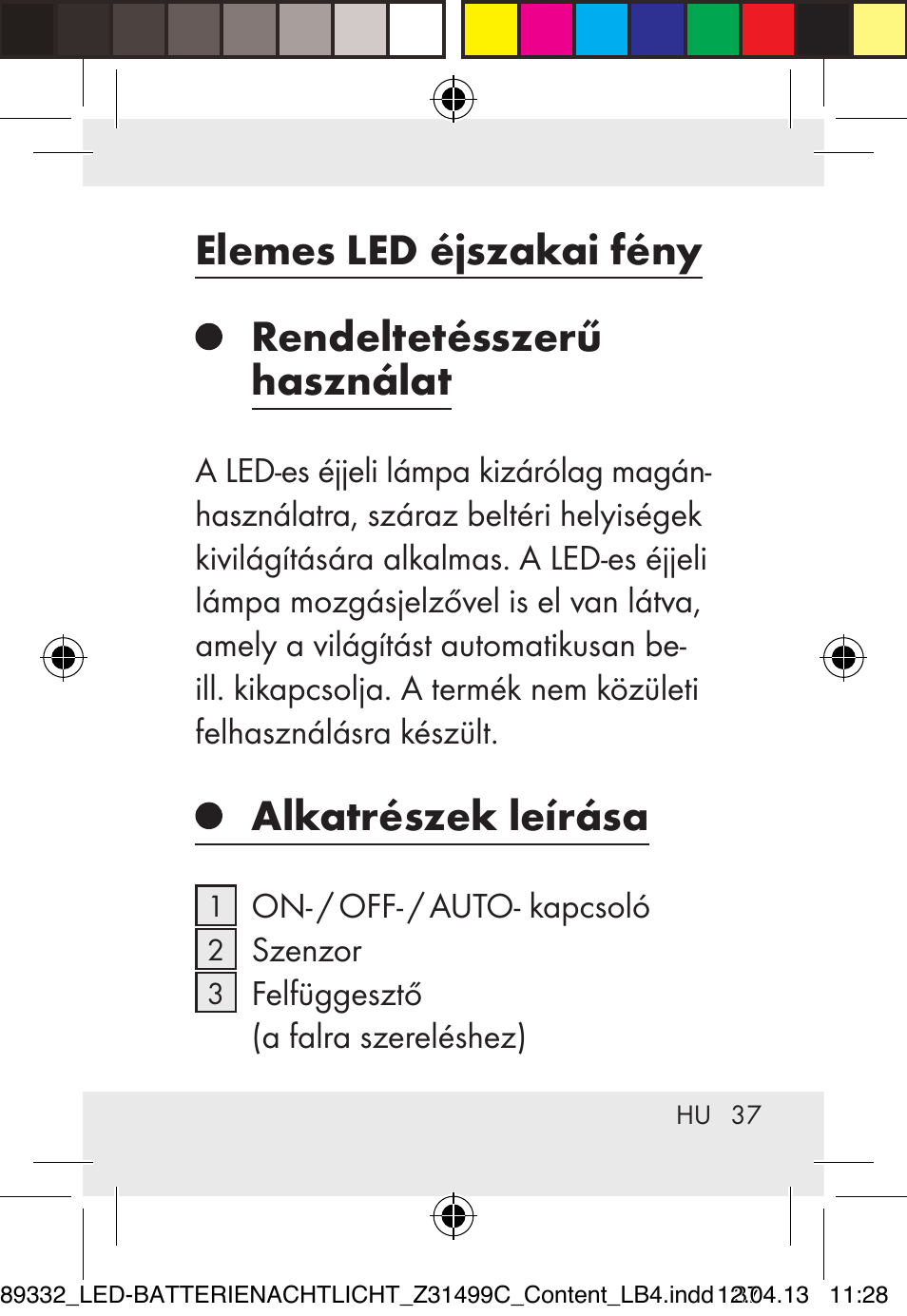 Alkatrészek leírása | Livarno Z31499C User Manual | Page 37 / 111