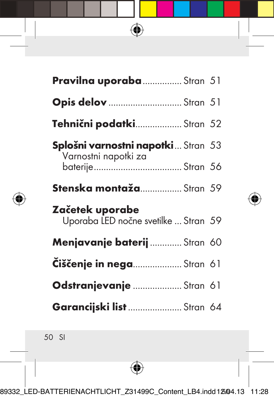 Livarno Z31499C User Manual | Page 50 / 111