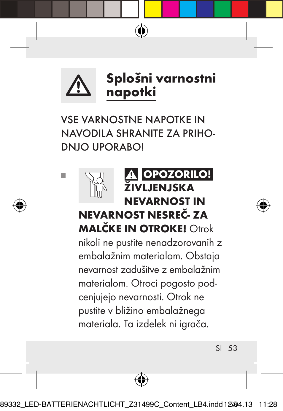 Splošni varnostni napotki | Livarno Z31499C User Manual | Page 53 / 111