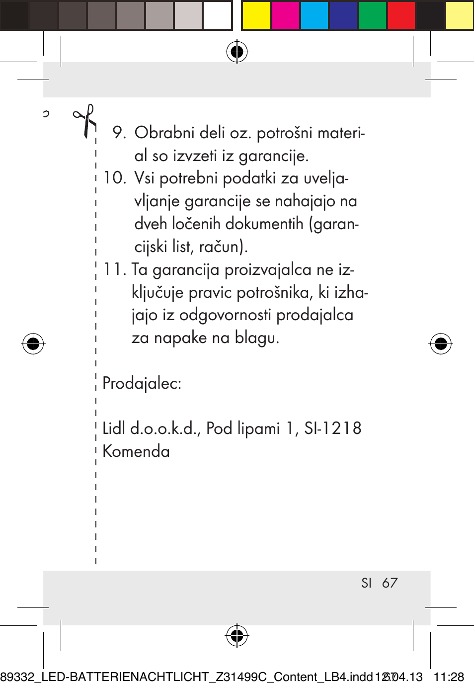 Livarno Z31499C User Manual | Page 67 / 111