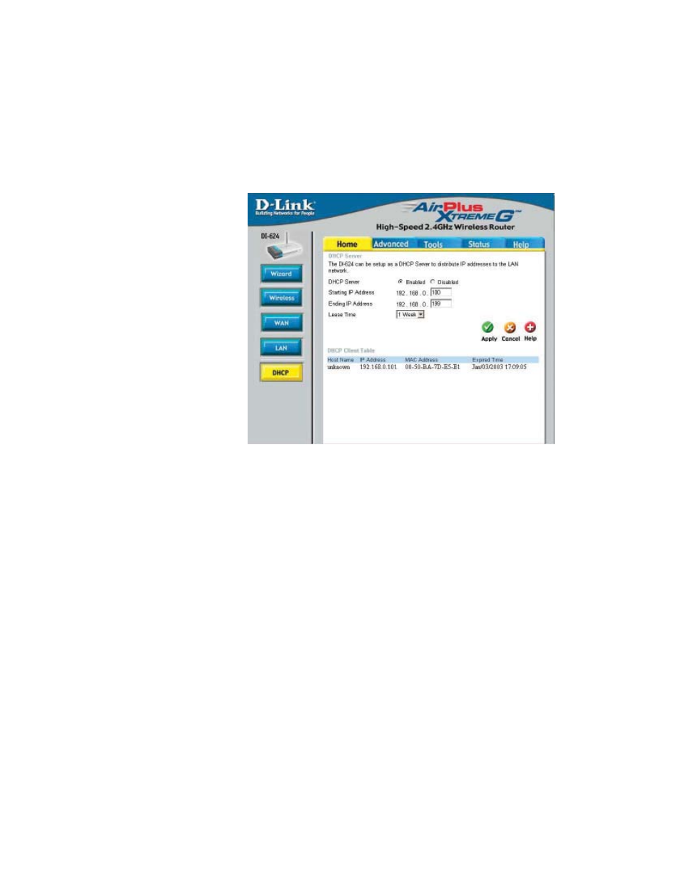 Using the configuration menu (continued) | D-Link VDI-624 User Manual | Page 18 / 91