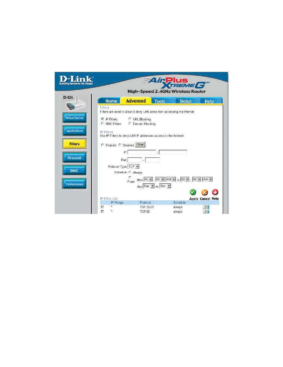 Using the configuration menu (continued) | D-Link VDI-624 User Manual | Page 23 / 91