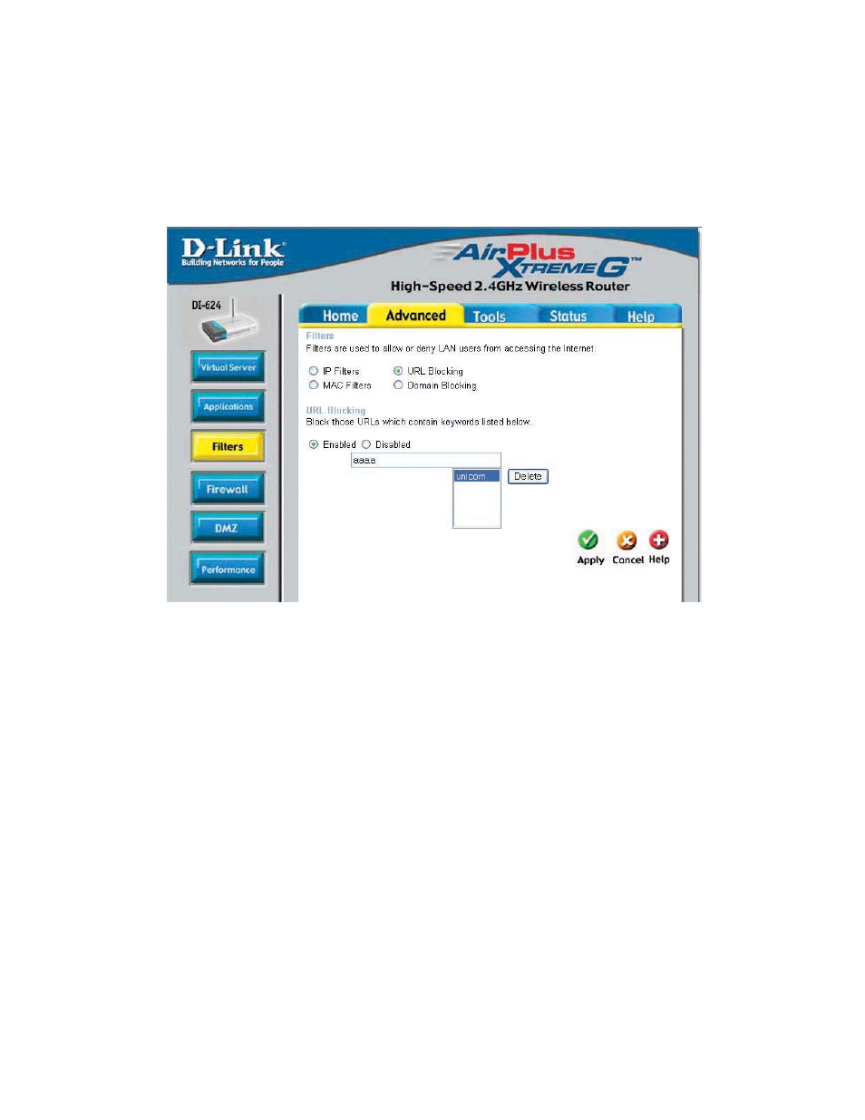 Using the configuration menu (continued) | D-Link VDI-624 User Manual | Page 24 / 91