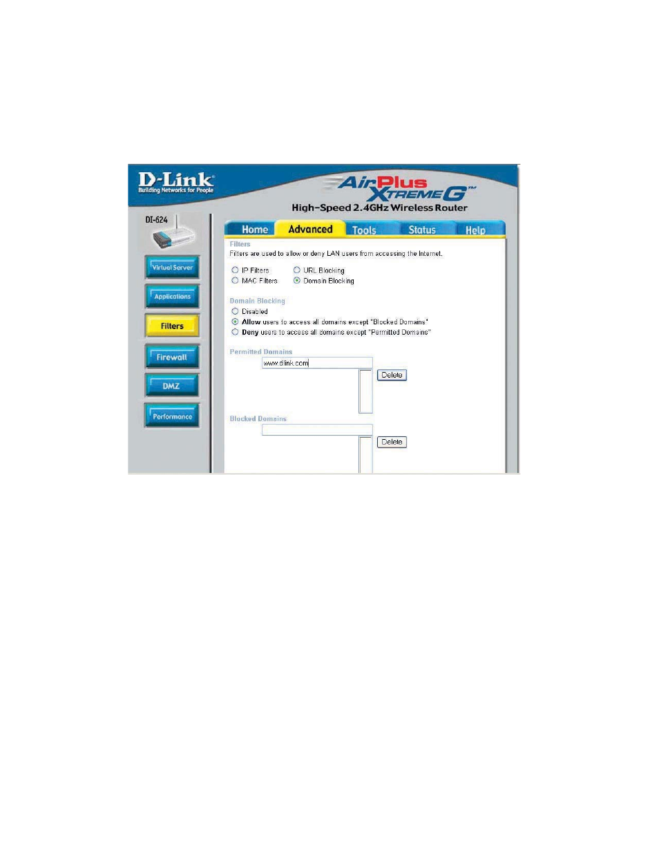 Using the configuration menu, Continued) | D-Link VDI-624 User Manual | Page 26 / 91