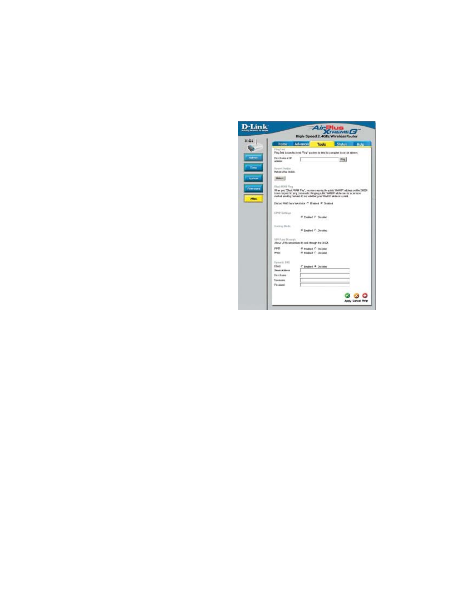 Using the configuration menu (continued) | D-Link VDI-624 User Manual | Page 34 / 91