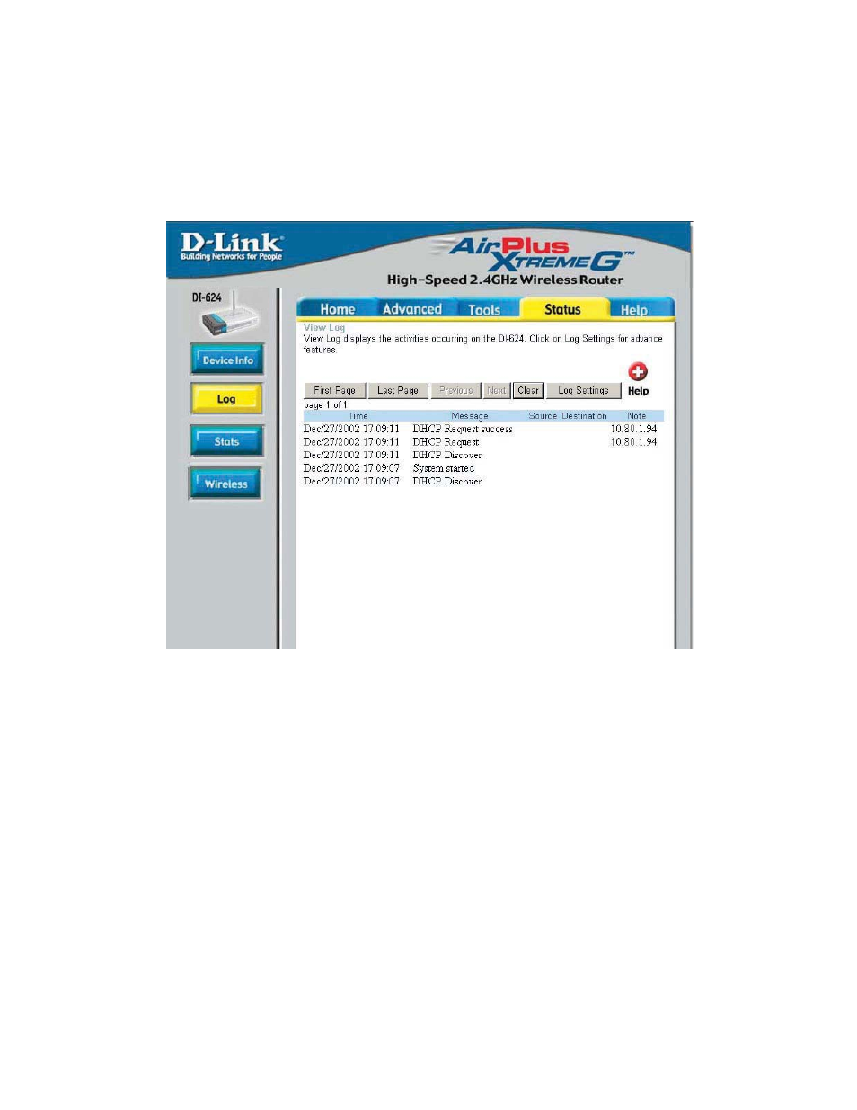 Using the configuration menu (continued) | D-Link VDI-624 User Manual | Page 36 / 91