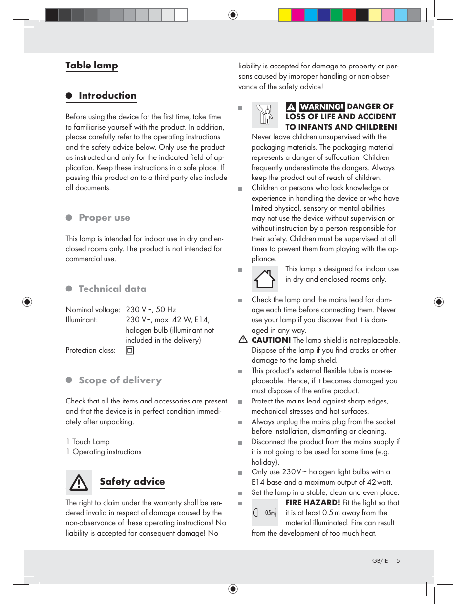 Livarno Z31207A-BS Z31207B-BS User Manual | Page 5 / 7