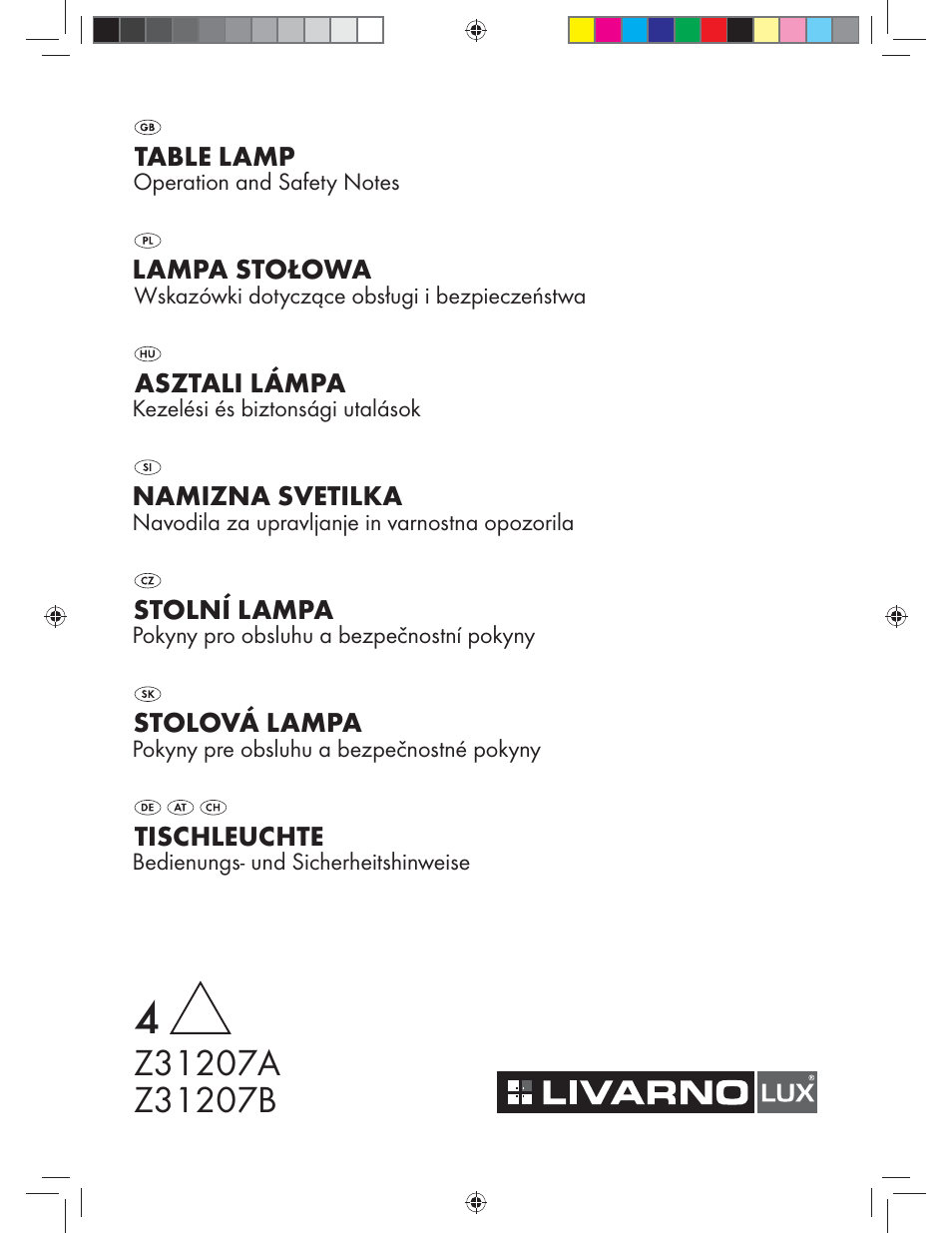 Livarno Z31207A-BS Z31207B-BS User Manual | 20 pages