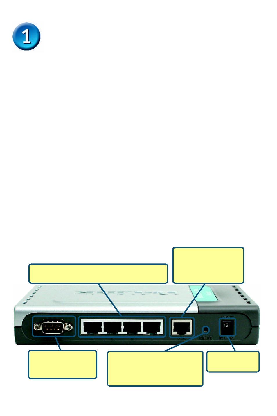 Connecting the di-804hv vpn router to your network | D-Link DI-804HV User Manual | Page 2 / 12