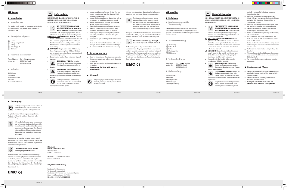Livarno Z30896A Z30896B User Manual | Page 2 / 2