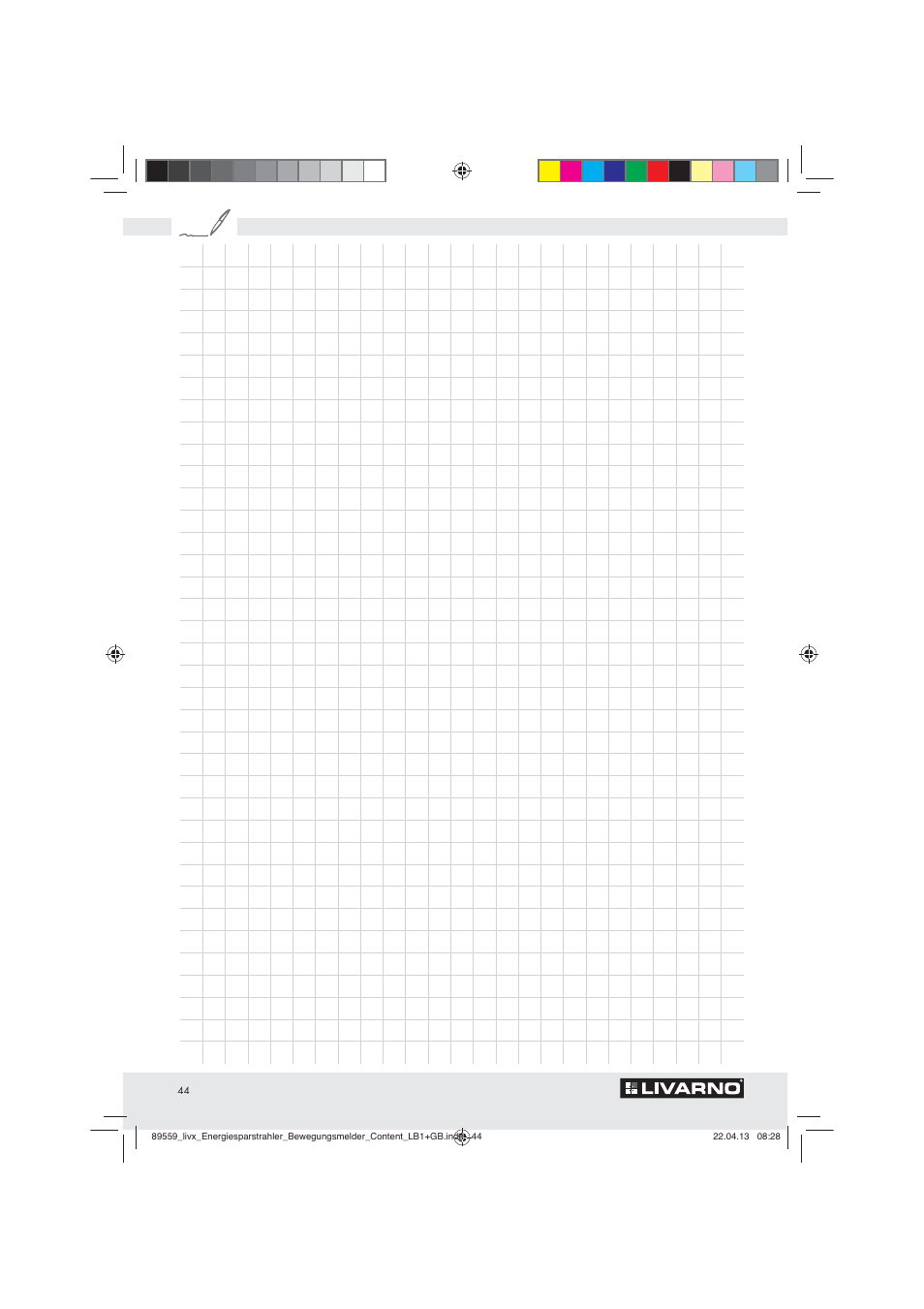 Livarno ENERGY-SAVING SPOTLIGHT User Manual | Page 44 / 45