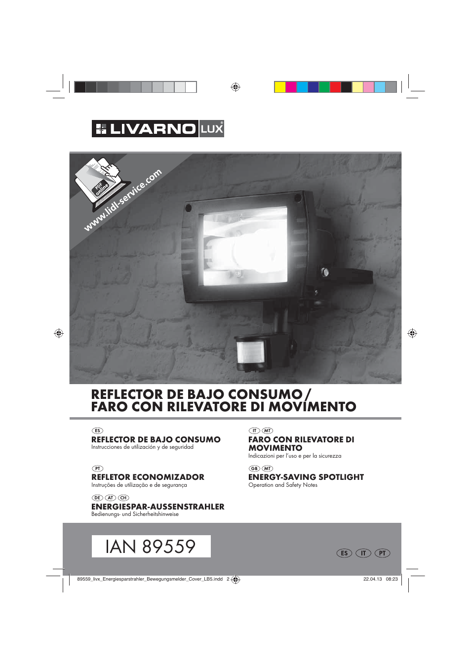 Livarno ENERGY-SAVING SPOTLIGHT User Manual | 45 pages