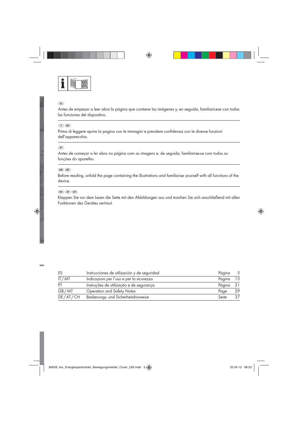 Livarno ENERGY-SAVING SPOTLIGHT User Manual | Page 2 / 45
