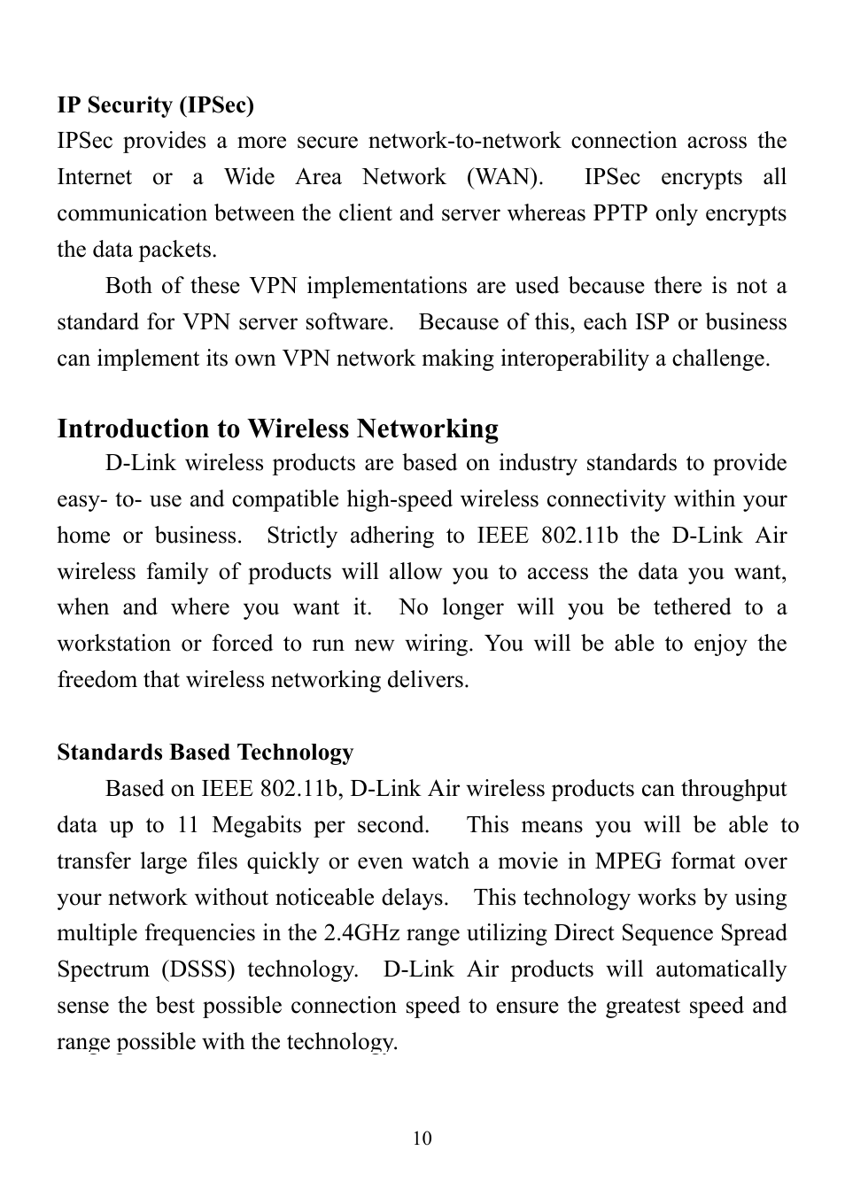 Introduction to wireless networking | D-Link DI-714 User Manual | Page 10 / 58