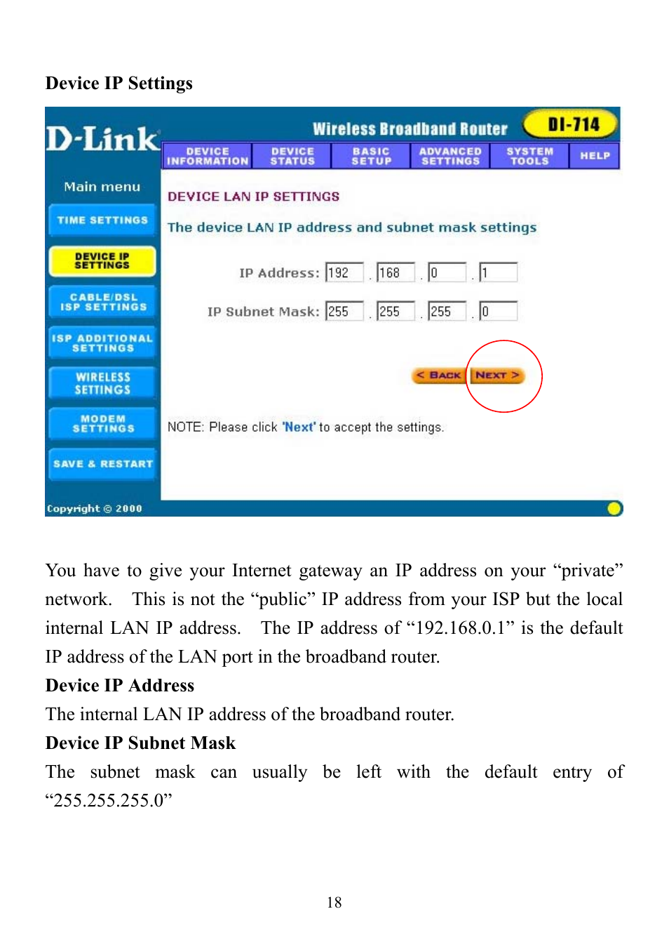 D-Link DI-714 User Manual | Page 18 / 58